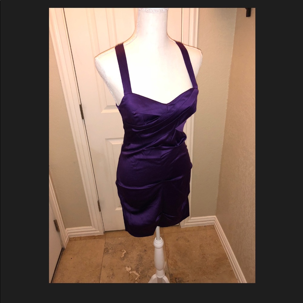 Brand new purple fitted dress, size 5